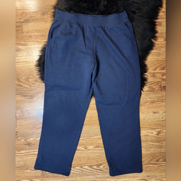 Time and Tru Pants - Time and Tru Heavyweight Navy Sweatpants Women's Size L (12-14)